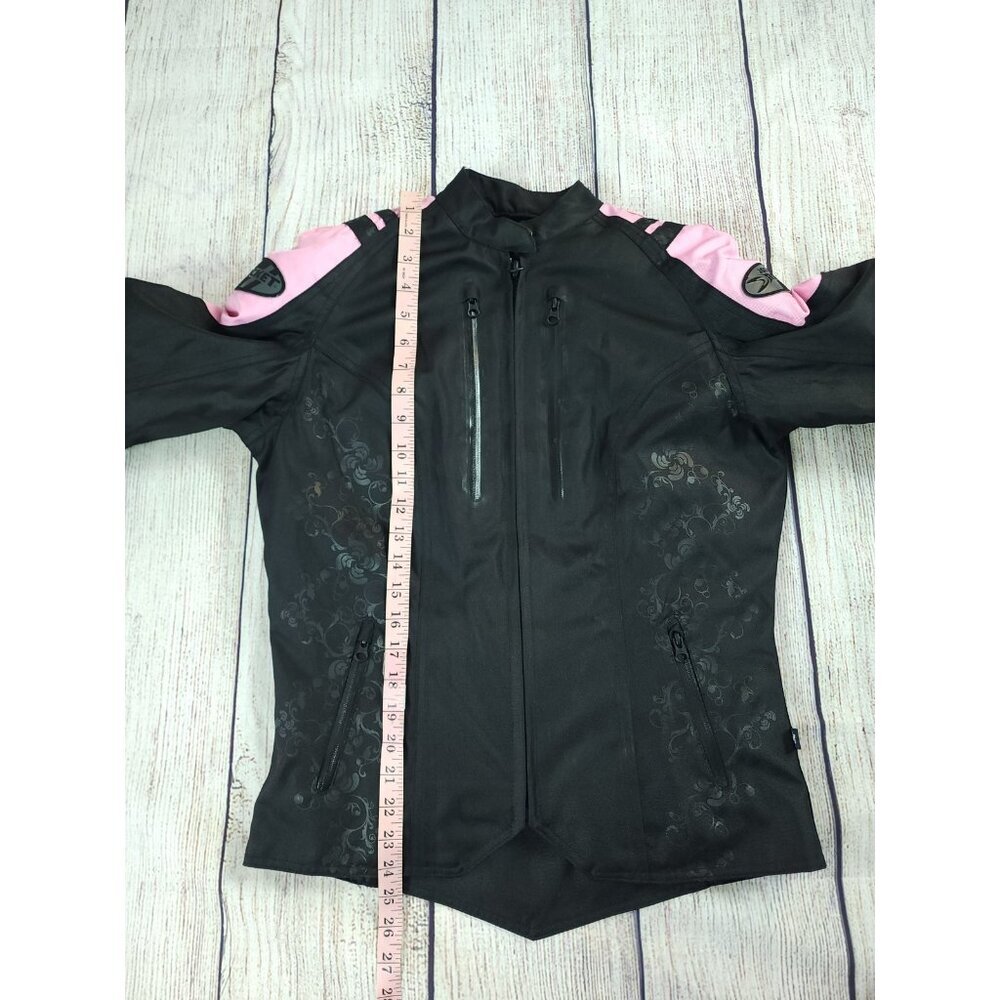 Joe Rocket Women’s Size Medium Armored Motorcycle Jacket Black Pink Atomic 4.0 - Picture 13 of 13